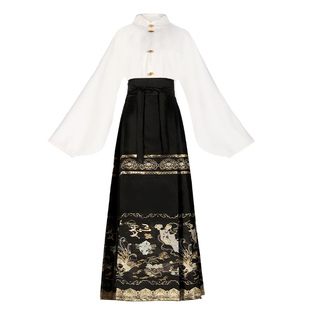 原创明制汉服女款春夏季马面裙日常古装国风织金妆花螺钿通勒齐腰