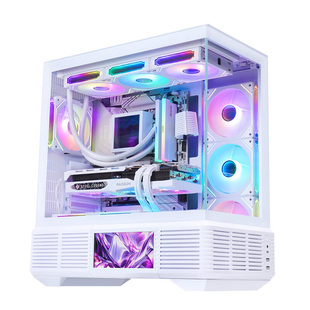 先马境界magic海景房机箱无立柱屏显ATX全景360水冷MATX电脑机箱