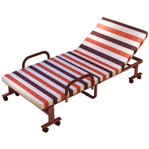 欧莱特曼双H脚单人双人折叠床 办公室午休午睡陪护酒店保姆休息床