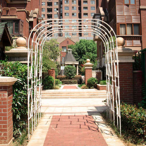 拱门花架爬藤架花园拱形爬藤支架庭院户外阳台植物支撑庭院葡萄架