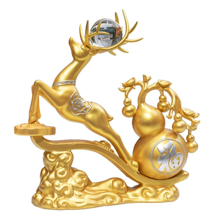 招财葫芦五福临门福鹿摆件轻奢高档创意酒柜家居装饰品乔迁礼品