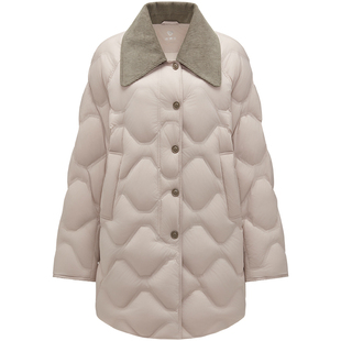 【柴碧云同款】坦博尔25年秋冬季新款轻薄羽绒服女款保暖复古外套