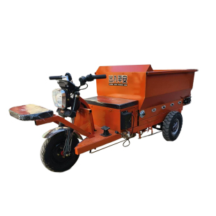 大棚专用电动撒粪车 新款果树行子撒肥机 农用发酵有机肥撒粪车