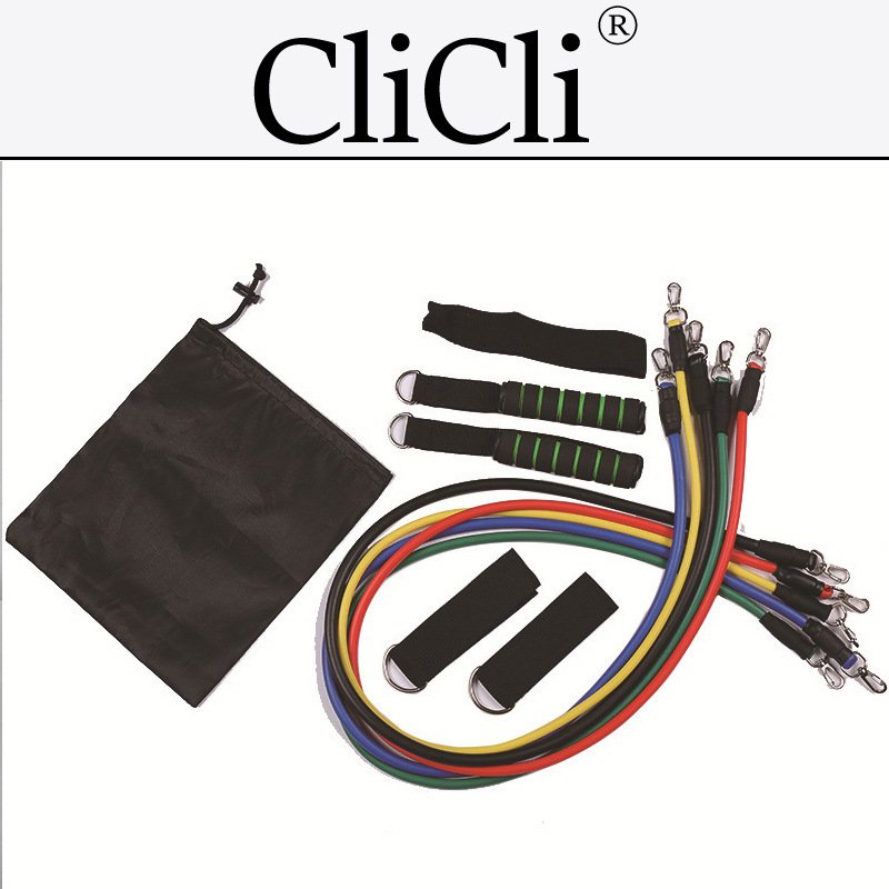 wish狗勾批发乳胶管拉力器用品拉力器套装训练器腹肌健身仰卧起坐