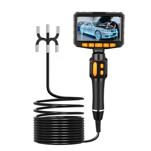 360度转向镜头高清屏内窥镜汽修发动机积碳检测管道探查电路检修