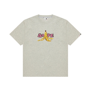 Aape旗舰店男装秋冬香蕉猿人印花休闲潮流短袖T恤1751XAP