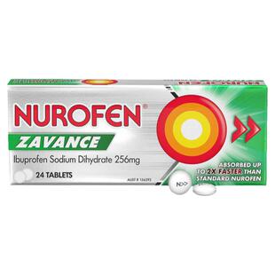 澳大利亚直邮NUROFEN布洛芬双倍快速消炎止痛片退烧药24片头痛