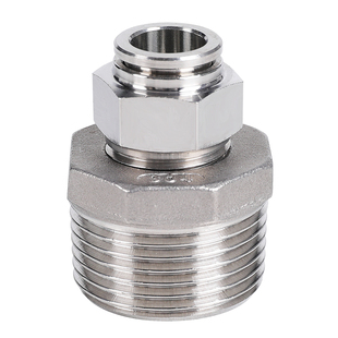 304不锈钢G1寸12气管快速接头DN25快插PC螺纹6分20外丝PU管8 16mm