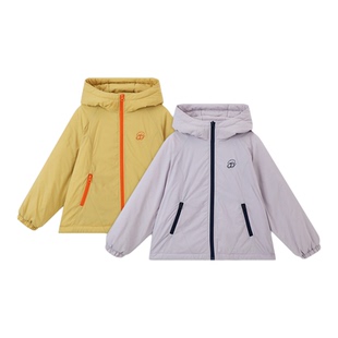 布丁哈鲁童装冬装女童洋气上衣2026秋冬新款儿童加绒保暖撞色外套