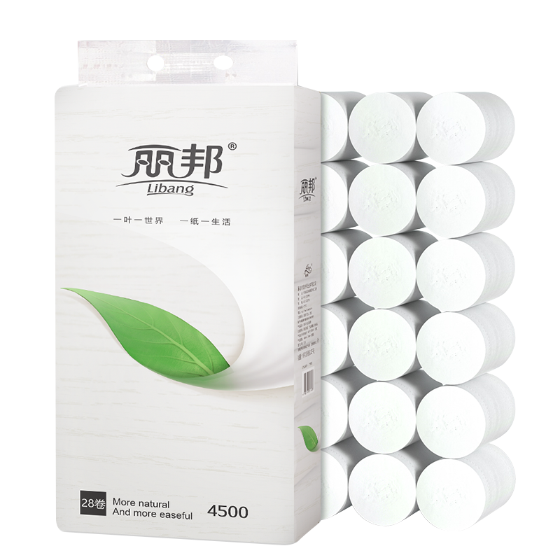 丽邦卷纸原生木浆五层柔厚