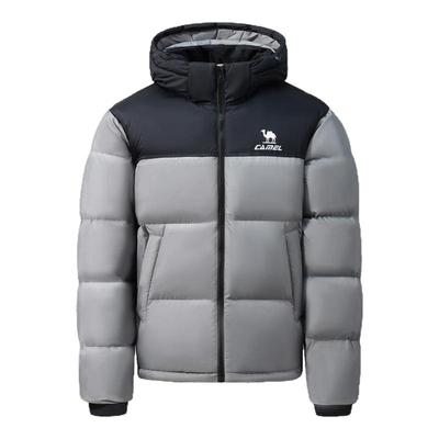 骆驼羽绒服女2025冬季新款热反射升温保暖加厚连帽面包服短款外套