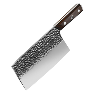 龙泉锻打菜刀家用斩切刀官方旗舰店正品厨师专用刀具切片刀砍骨刀