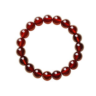 宫里上新石榴石手串女款天然水晶手链正品红色生日本命年新年礼物