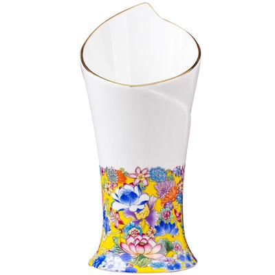 景德镇珐琅彩万花骨瓷筷子笼