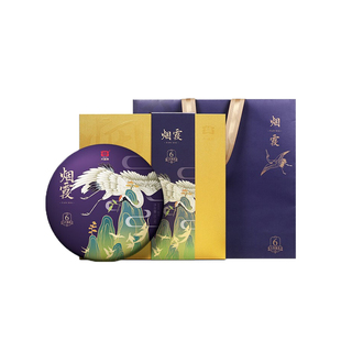 大益普洱茶2019年烟霞熟茶高端茶礼盒357g/盒云南茶叶