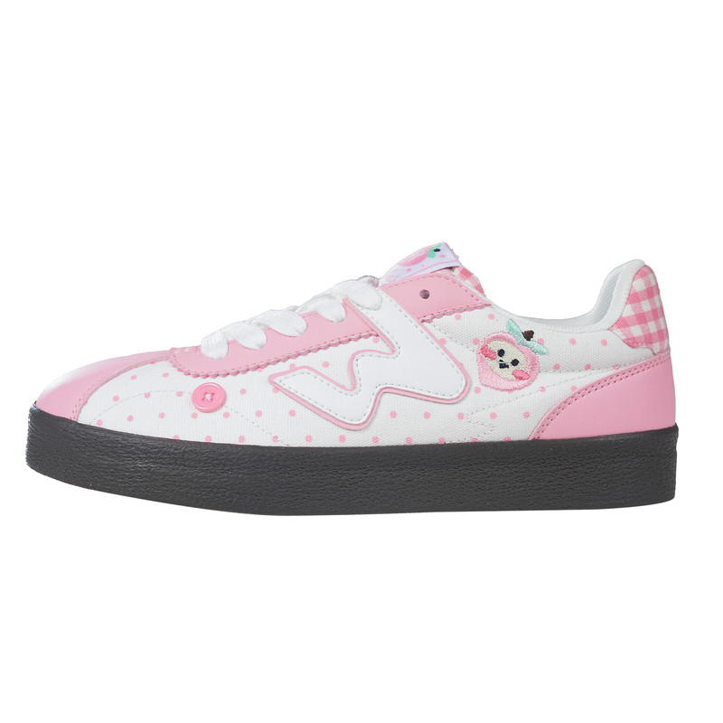 顽刻官方桃子汽水生胶底夏季校园风W学生男女德训滑板鞋