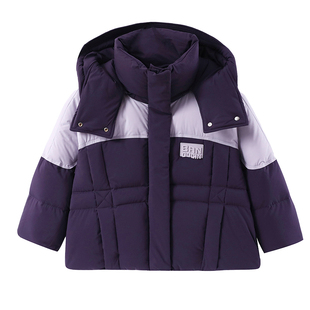 半度闲女童羽绒面包服冬装短款儿童冬季加厚90白鸭绒外套