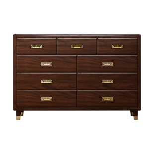 新中式全实木斗柜卧室储物柜抽屉收纳柜大容量五斗柜六斗柜八斗柜