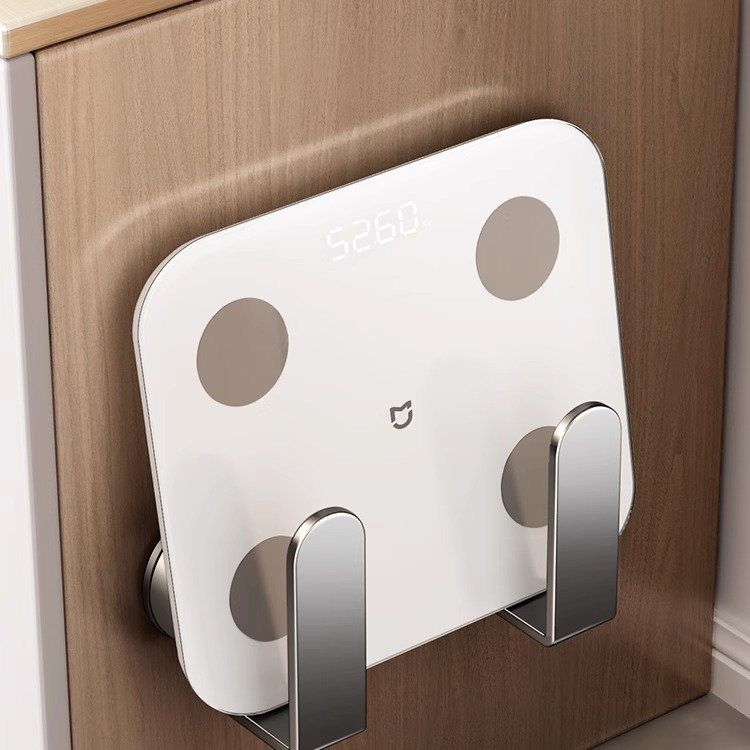 吸盘体重秤支架壁挂上墙体脂秤收纳神器适用于小米华为体重秤挂架