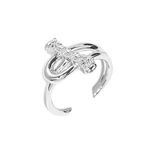 ATELIERSO倪索 23SS克拉系列 OT扣克拉密镶925纯银戒指