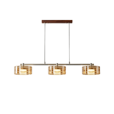 zoxy意式极简餐厅长条吊灯LED