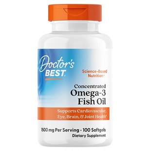 Doctor's Best 4倍铂金钻鱼油omega3高浓度进口深海鱼油3瓶装