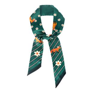 BEAST野兽派小狐狸小浣熊真丝方巾发带结婚生日礼物