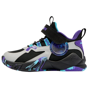 乔丹儿童篮球鞋男女小童新款2026秋季防滑耐磨跑步鞋子男童运动鞋