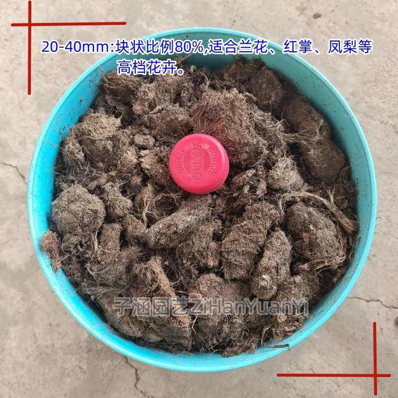 诺万播兰花块状泥炭土进口草炭土10-30/20-40mm兰草君子兰植料N40