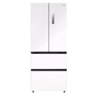 美的超薄零嵌入式法式多门双开468冰箱家用白色风冷无霜