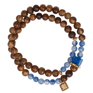 [生财水]东来也麻丝沉香手串水晶小珠子长款双层手链送女友礼物