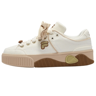 FILA FUSION斐乐潮牌女鞋STACK场下滑板鞋2024秋新款厚底鞋运动鞋