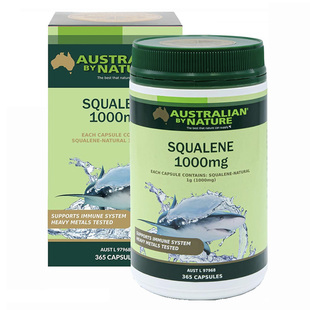 悉尼直发澳洲Australian by Nature角鲨烯鲛鲨烯胶囊1000mg 365粒