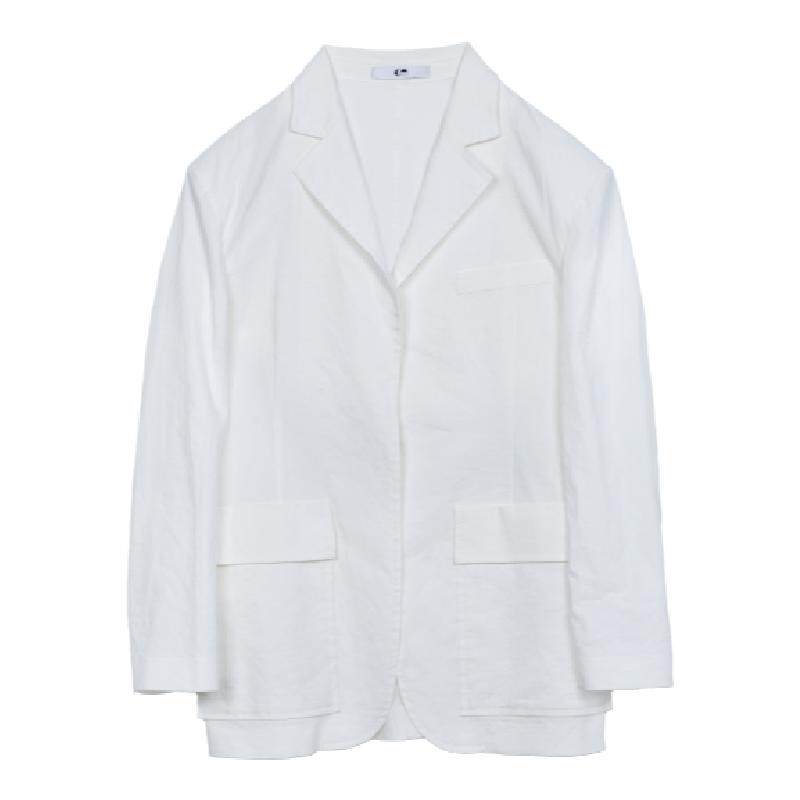 秀场同款吕燕设计师风弹力麻西装