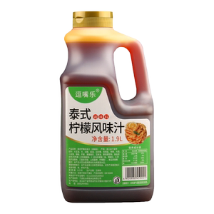 逗嘴乐泰式柠檬风味1.9l瓶装调料
