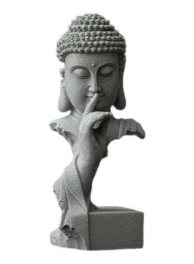 禅意摆件茶室桌面释迦牟尼佛佛像摆件佛说艺术装饰礼物禅意工艺品