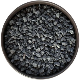 微酸矿物岩颗粒土养花专用小石子多肉兰花铺面黑色火山石底砂酸性