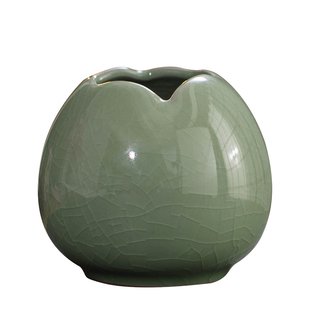 简约小清新陶瓷水培花瓶青瓷家居客厅桌面花器绿植容器装饰品摆件