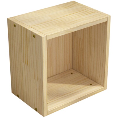 儿童实木书柜松木简约小学木柜门