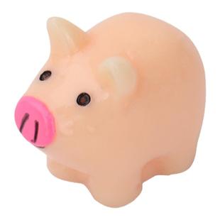 迷你小香猪崽子可爱玩偶公仔小摆件仿真微缩树脂动物模型娃屋场景