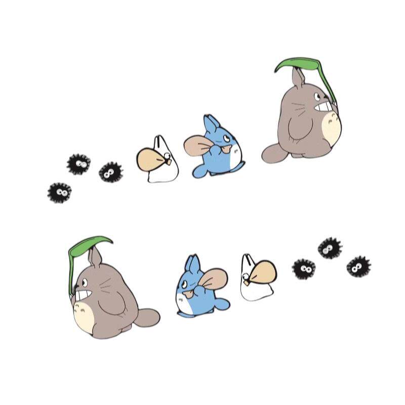 龙猫车贴汽车贴纸创意划痕遮挡贴