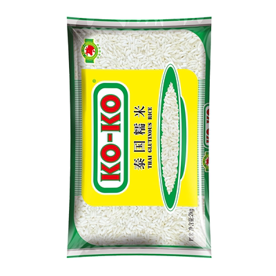 KOKO泰国原粮进口白糯米饭大米粘4斤杂粮组合粽子年糕糍粑江米2KG