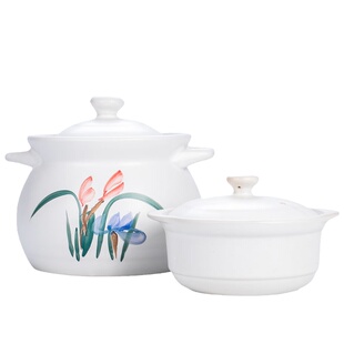 砂锅炖锅家用燃气陶瓷锅瓦煲汤沙锅煤气灶专用熬中药炖汤煲罐小号