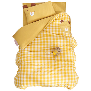 水洗棉幼儿园入园专用被子三件套宝宝午休午睡儿童被套六件套被褥