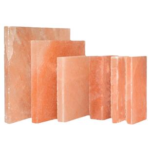 巴基斯坦定制 喜马拉雅汗蒸房盐砖装饰盐板天然玫瑰浴用粉色盐砖