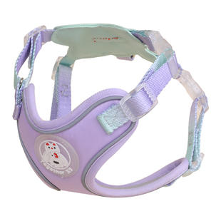艾窝狗胸背带可调节背心式牵引绳透气中小型犬防爆冲外出遛狗