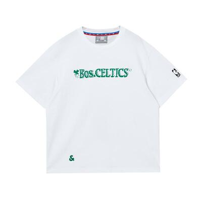 绫致杰克琼斯春季时尚百搭潮圆领波士顿凯尔特队短袖T恤男