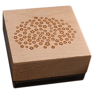 花束木质生活印章手账素材diy手账素材工具古风闲章装饰集章信笺