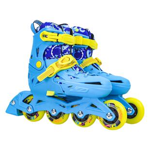 飞鹰儿童轮滑鞋夜精灵初学花式体育课报班溜冰鞋男女学生锁轮可调