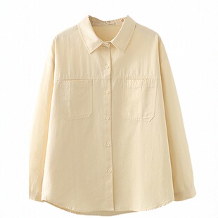 衬衣女款2025新款爆款上衣时尚宽松大码糖果色蓝衬衫洋气减龄外套